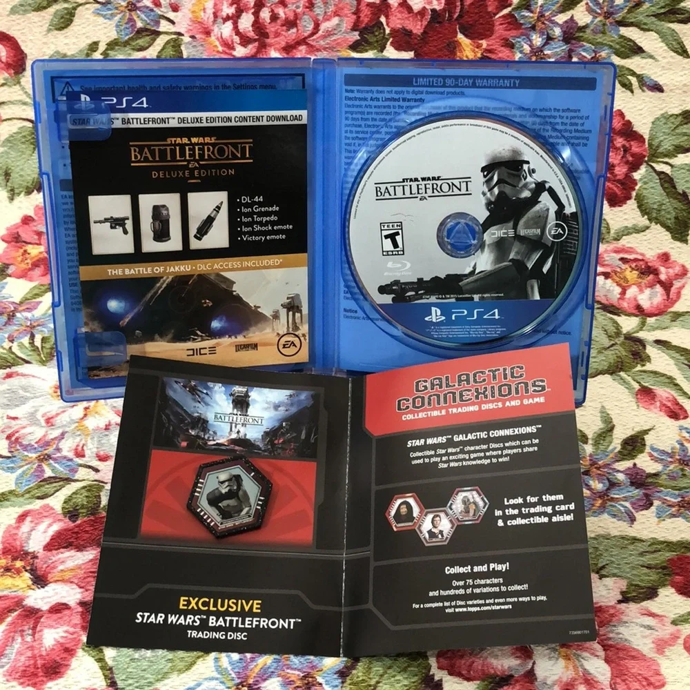Star Wars Battlefront - Deluxe Edition Sony PlayStation 4, 2015 +Collector Disc!